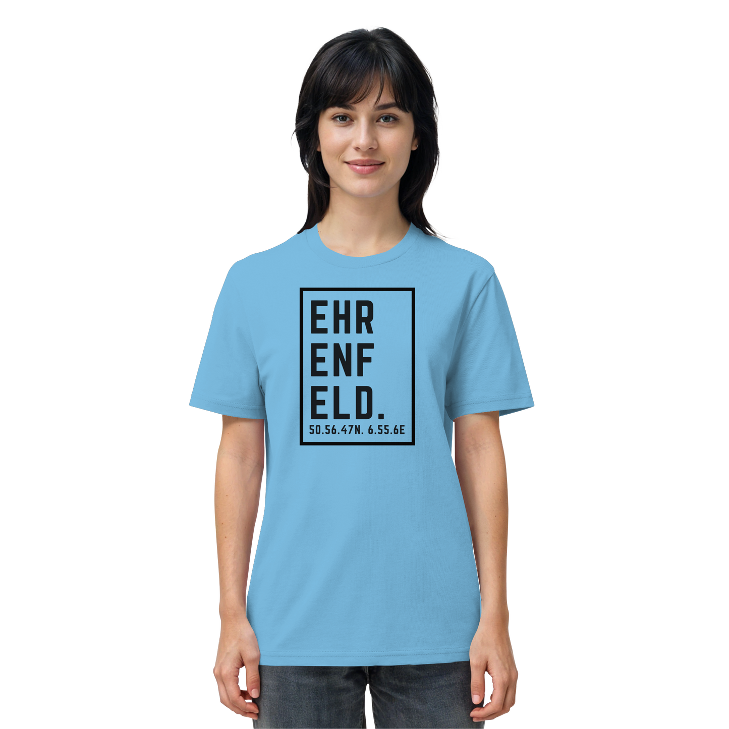 Ehrenfeld Koordinaten (großer Druck auf der Brust) - Organic Shirt