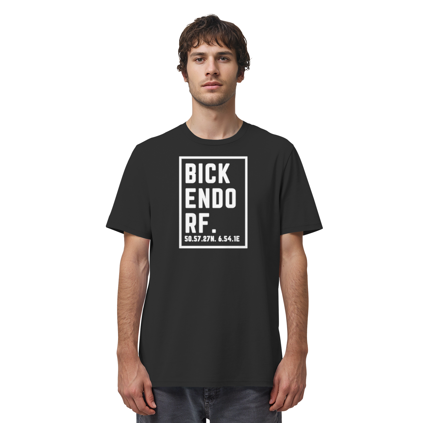 Bickendorf Koordinaten (großer Druck auf der Brust) - Organic Shirt