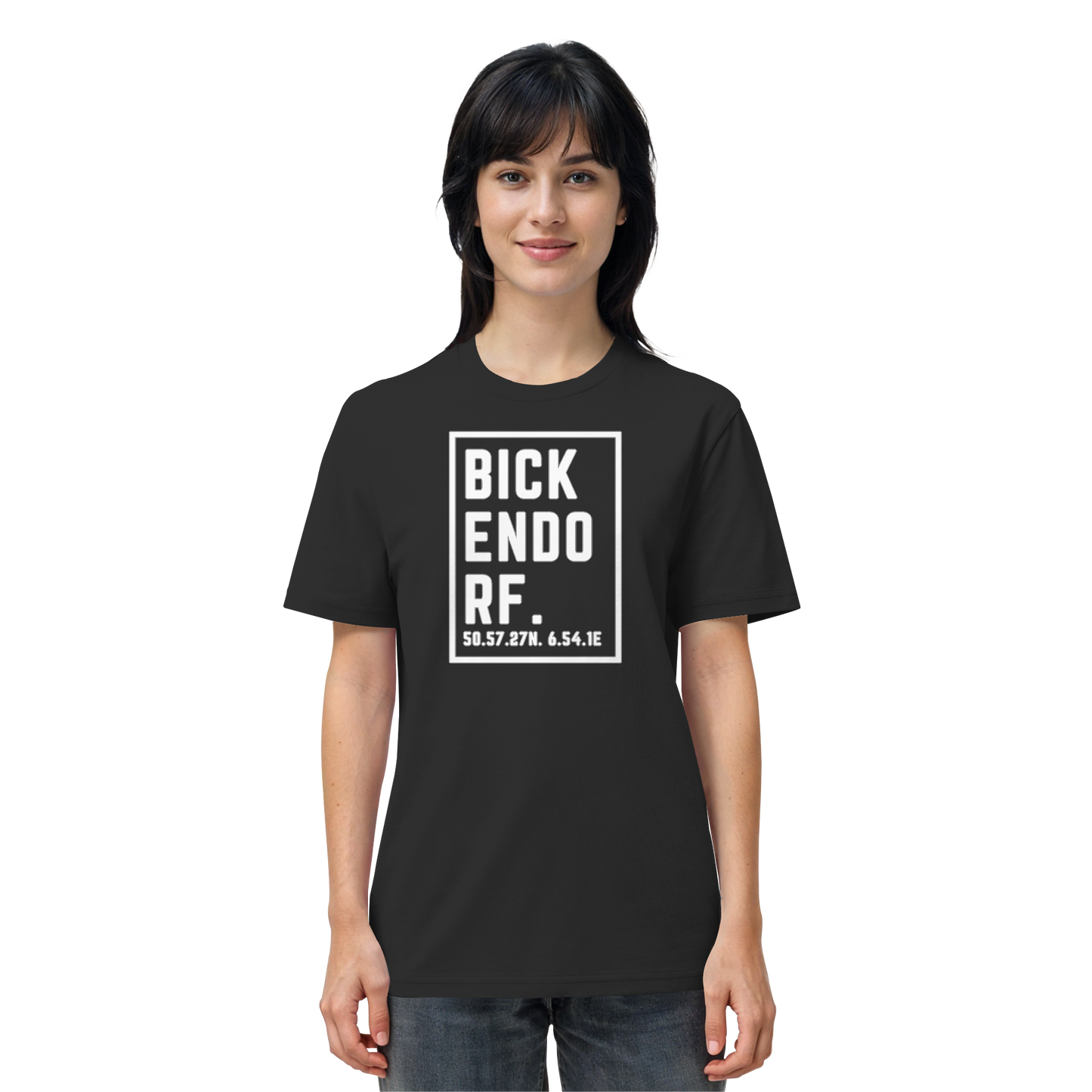 Bickendorf Koordinaten (großer Druck auf der Brust) - Organic Shirt