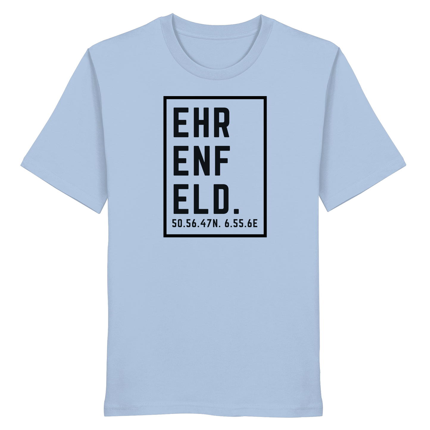 Ehrenfeld Koordinaten (großer Druck auf der Brust) - Organic Shirt