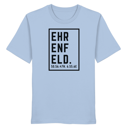 Ehrenfeld Koordinaten (großer Druck auf der Brust) - Organic Shirt