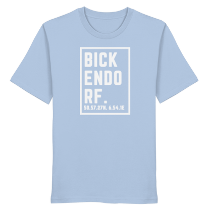 Bickendorf Koordinaten (großer Druck auf der Brust) - Organic Shirt