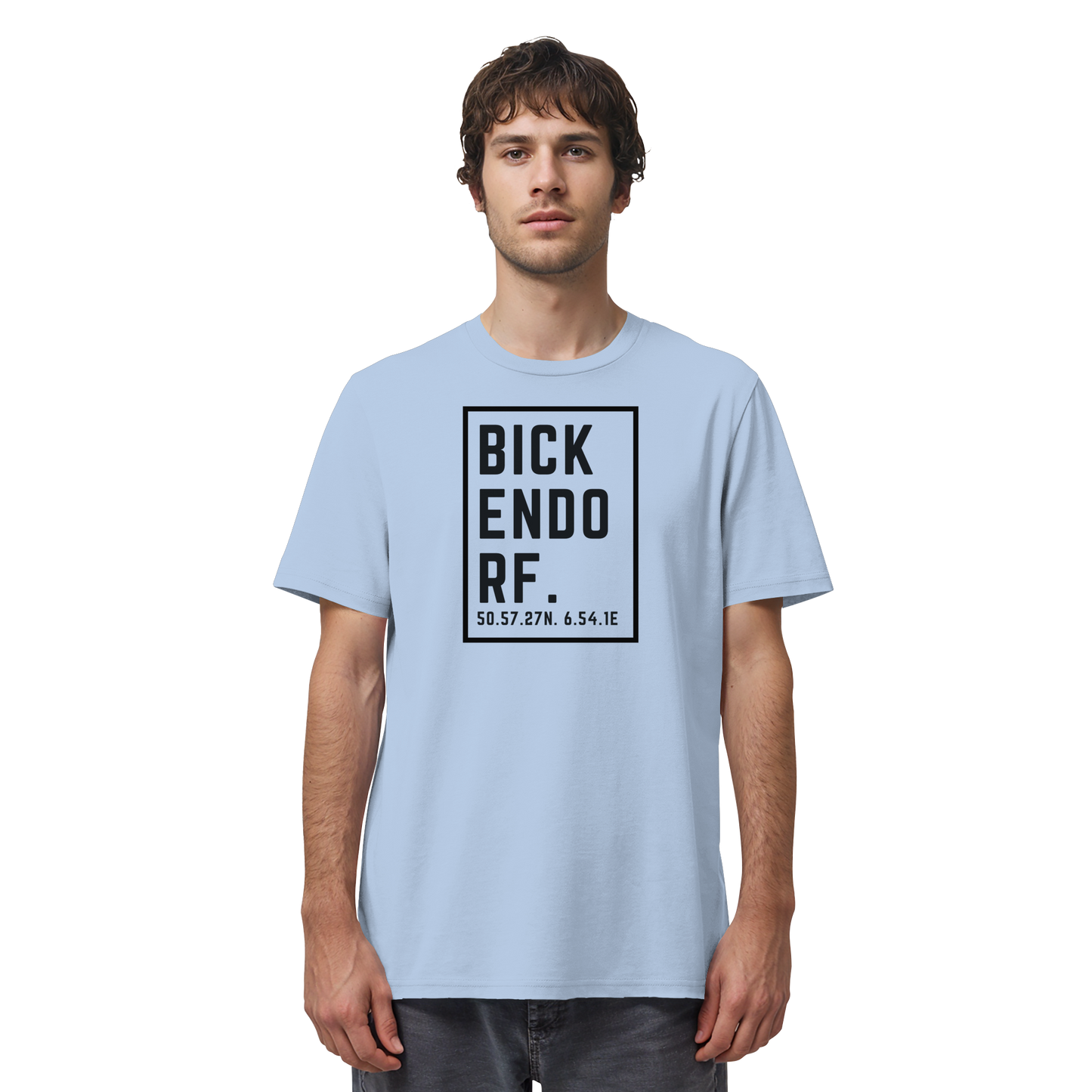 Bickendorf Koordinaten (großer Druck auf der Brust) - Organic Shirt