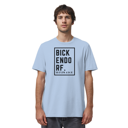 Bickendorf Koordinaten (großer Druck auf der Brust) - Organic Shirt