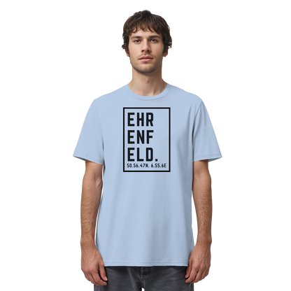 Ehrenfeld Koordinaten (großer Druck auf der Brust) - Organic Shirt