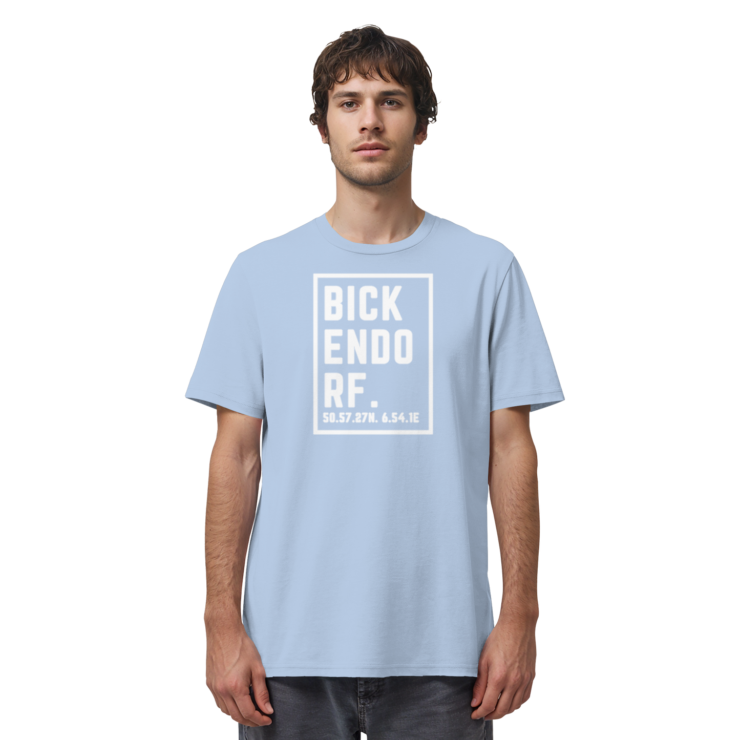 Bickendorf Koordinaten (großer Druck auf der Brust) - Organic Shirt