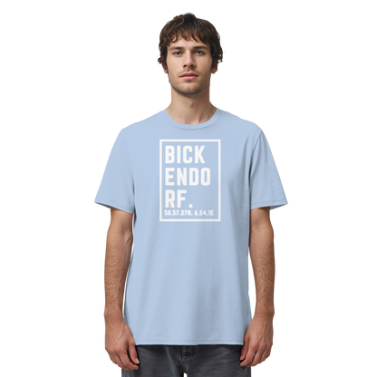 Bickendorf Koordinaten (großer Druck auf der Brust) - Organic Shirt