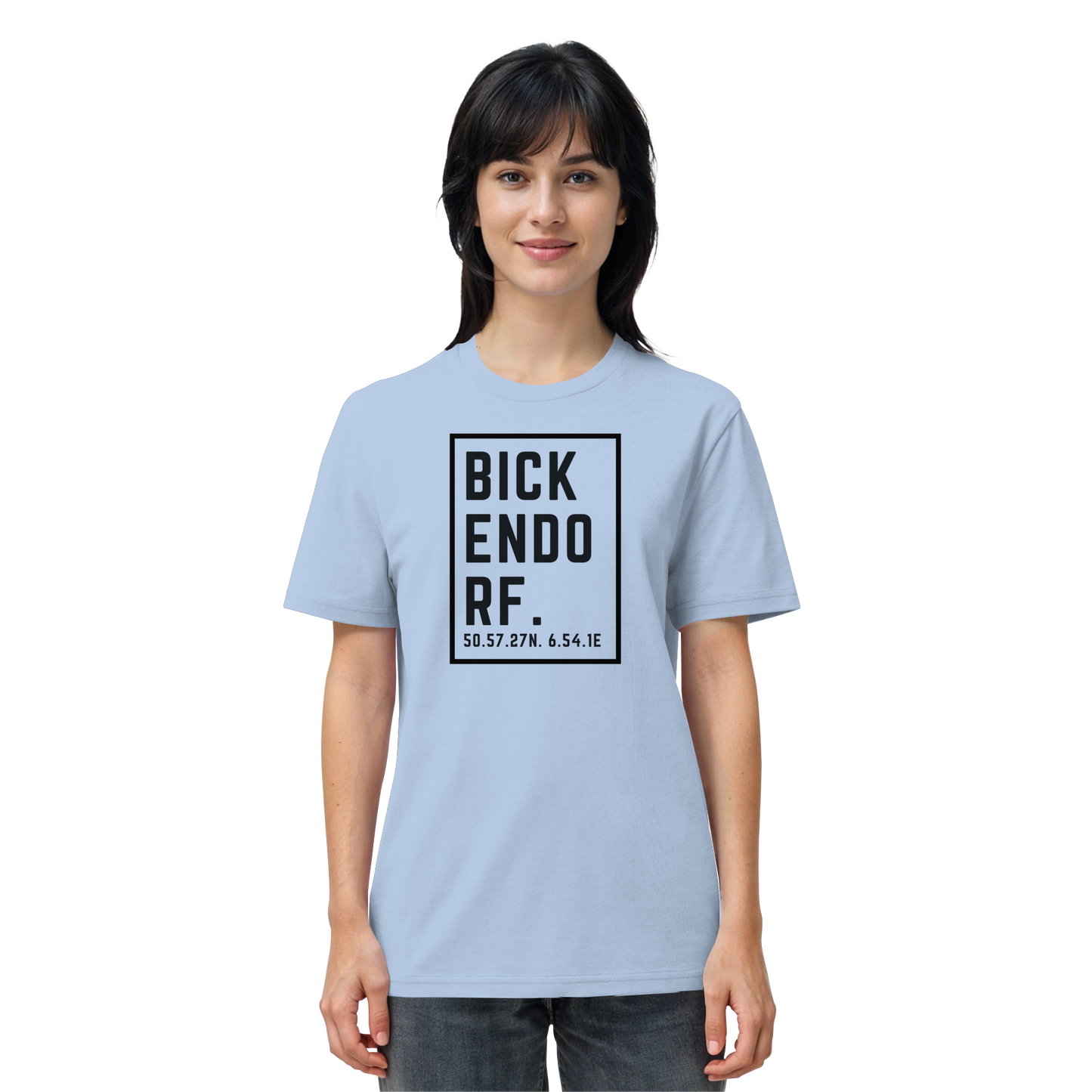 Bickendorf Koordinaten (großer Druck auf der Brust) - Organic Shirt