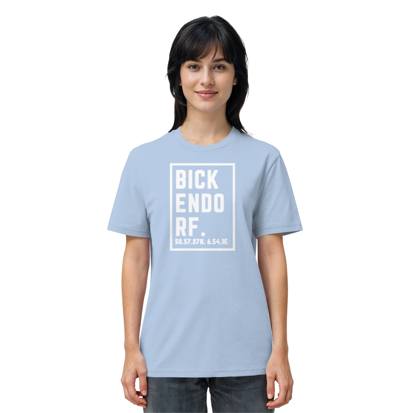 Bickendorf Koordinaten (großer Druck auf der Brust) - Organic Shirt