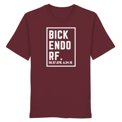 Bickendorf Koordinaten (großer Druck auf der Brust) - Organic Shirt