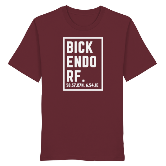 Bickendorf Koordinaten (großer Druck auf der Brust) - Organic Shirt