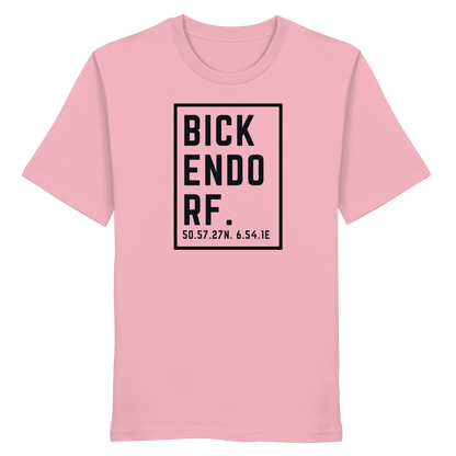 Bickendorf Koordinaten (großer Druck auf der Brust) - Organic Shirt