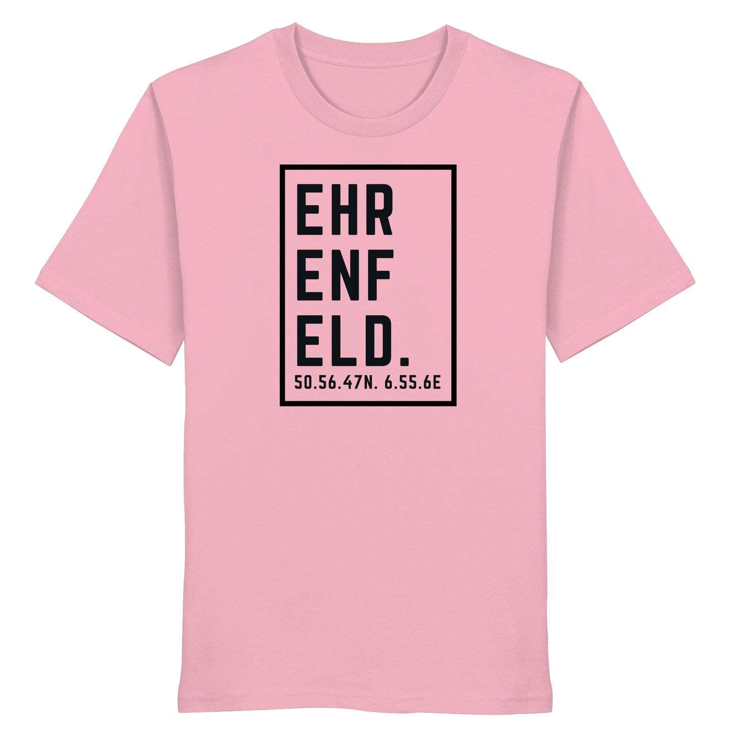 Ehrenfeld Koordinaten (großer Druck auf der Brust) - Organic Shirt