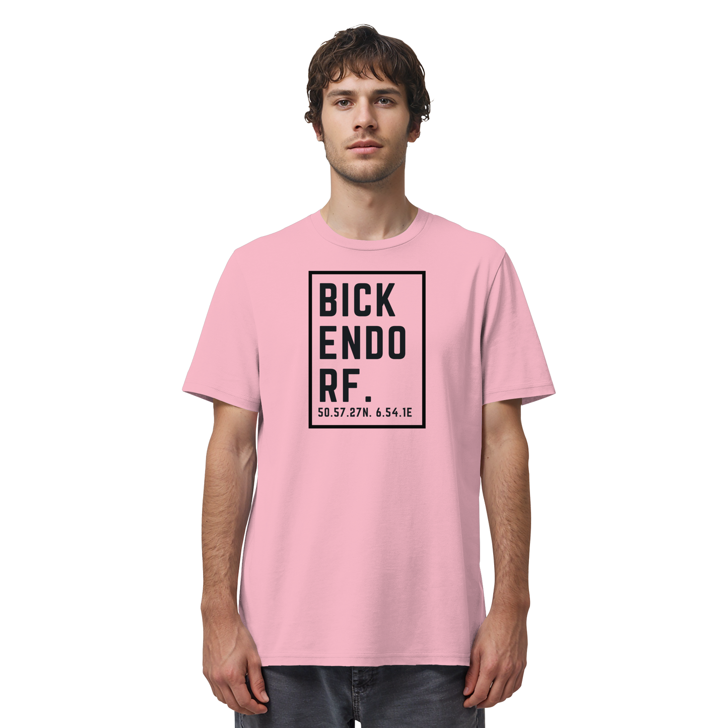 Bickendorf Koordinaten (großer Druck auf der Brust) - Organic Shirt