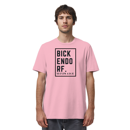 Bickendorf Koordinaten (großer Druck auf der Brust) - Organic Shirt