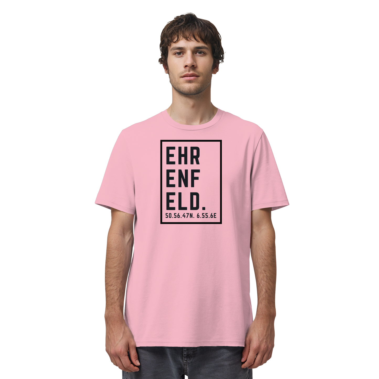 Ehrenfeld Koordinaten (großer Druck auf der Brust) - Organic Shirt