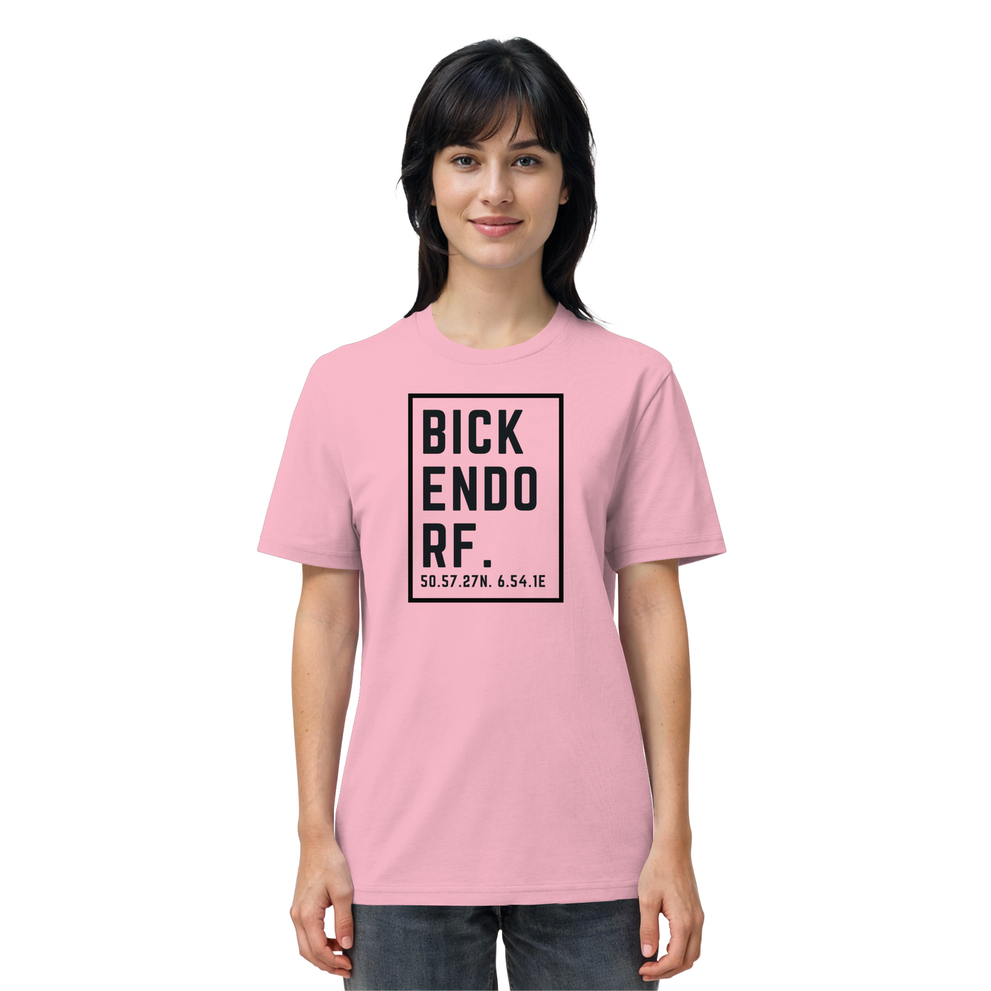 Bickendorf Koordinaten (großer Druck auf der Brust) - Organic Shirt