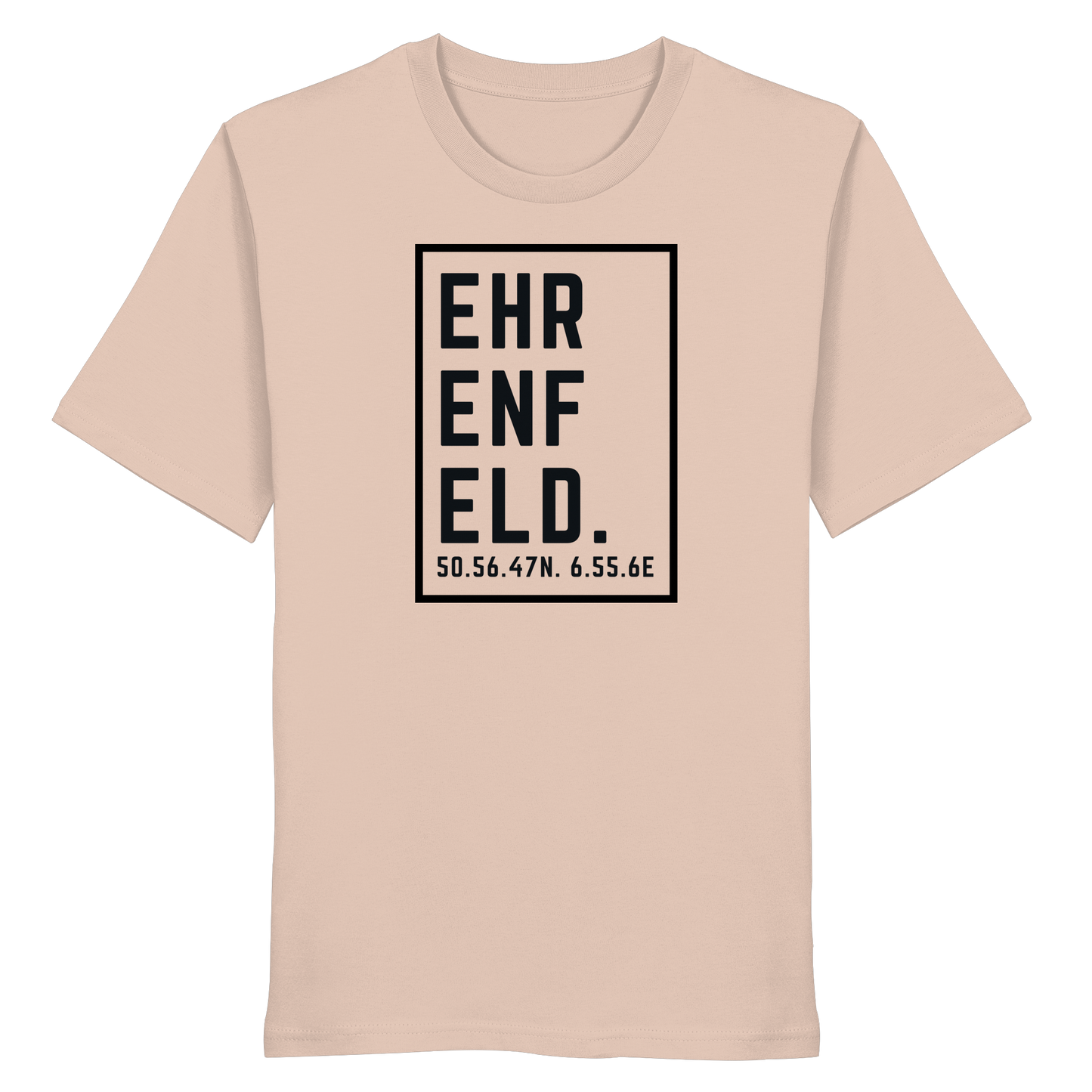Ehrenfeld Koordinaten (großer Druck auf der Brust) - Organic Shirt