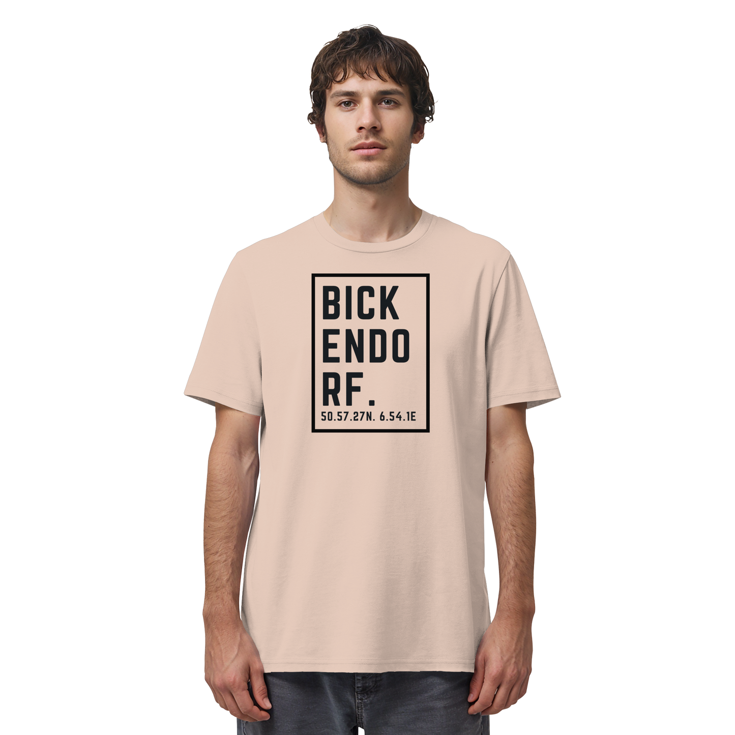 Bickendorf Koordinaten (großer Druck auf der Brust) - Organic Shirt