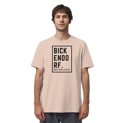 Bickendorf Koordinaten (großer Druck auf der Brust) - Organic Shirt