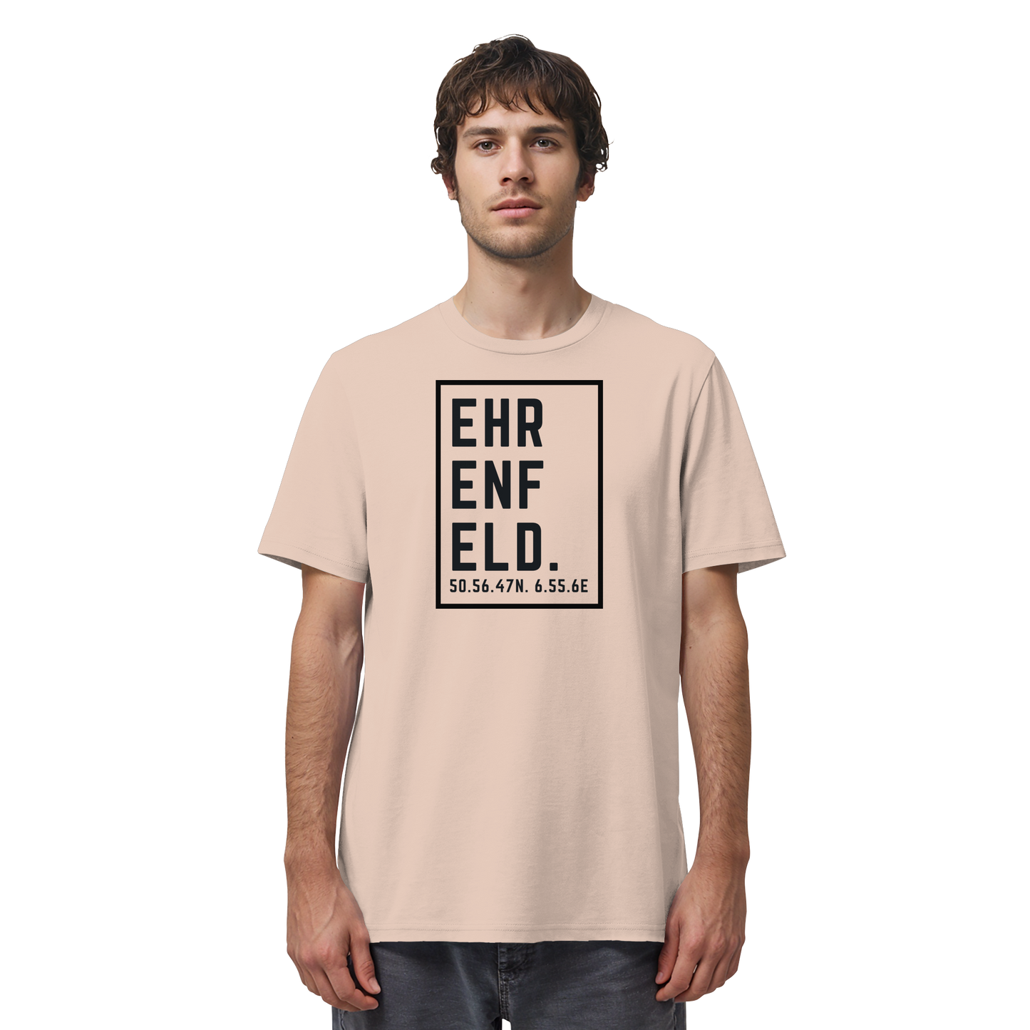 Ehrenfeld Koordinaten (großer Druck auf der Brust) - Organic Shirt