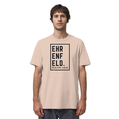 Ehrenfeld Koordinaten (großer Druck auf der Brust) - Organic Shirt