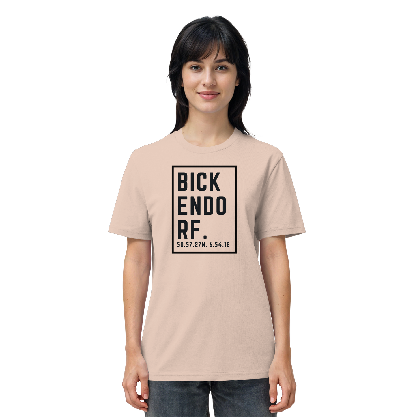 Bickendorf Koordinaten (großer Druck auf der Brust) - Organic Shirt