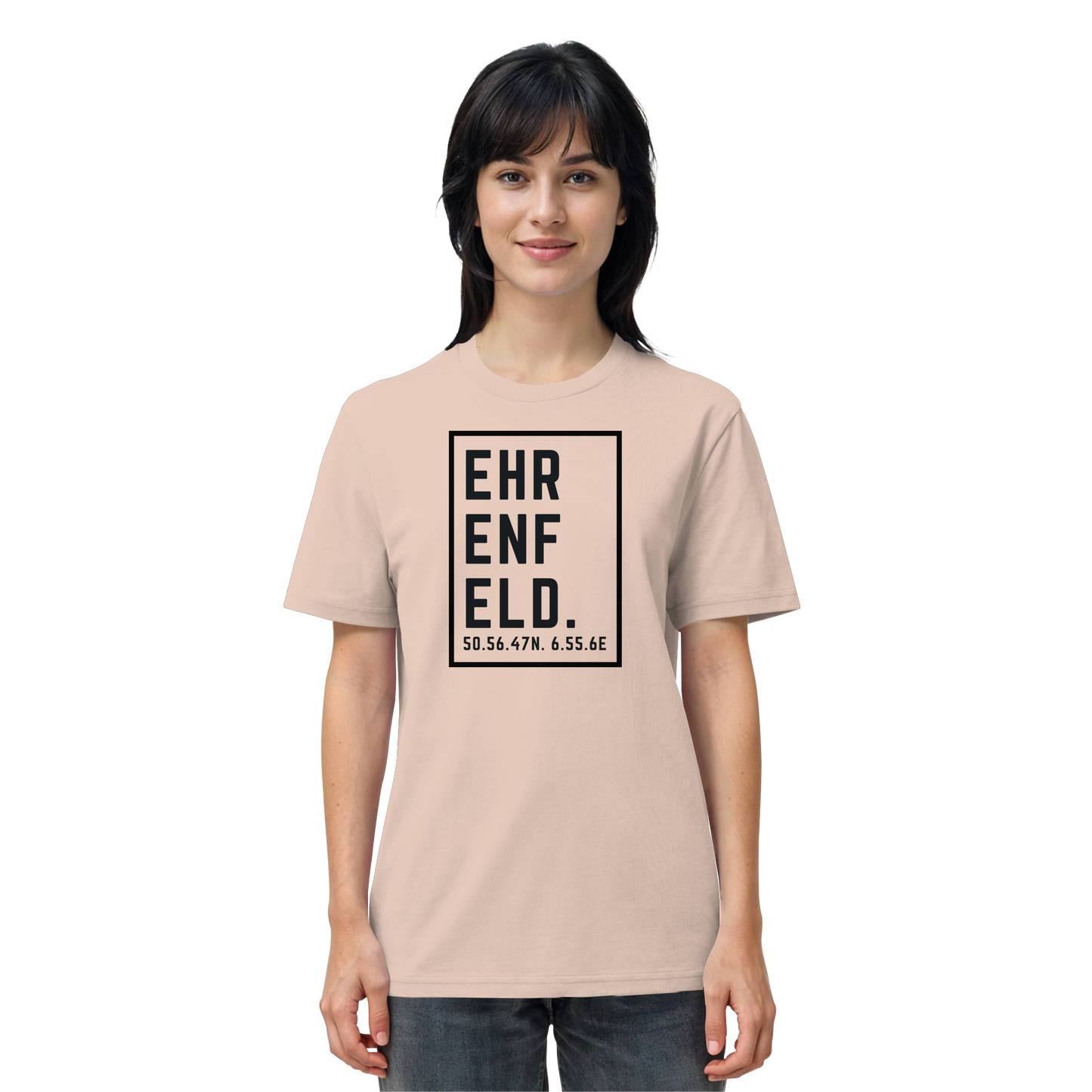 Ehrenfeld Koordinaten (großer Druck auf der Brust) - Organic Shirt
