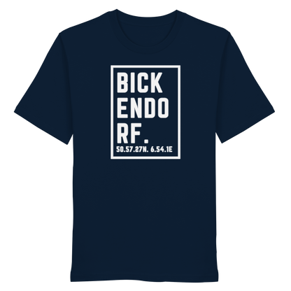 Bickendorf Koordinaten (großer Druck auf der Brust) - Organic Shirt