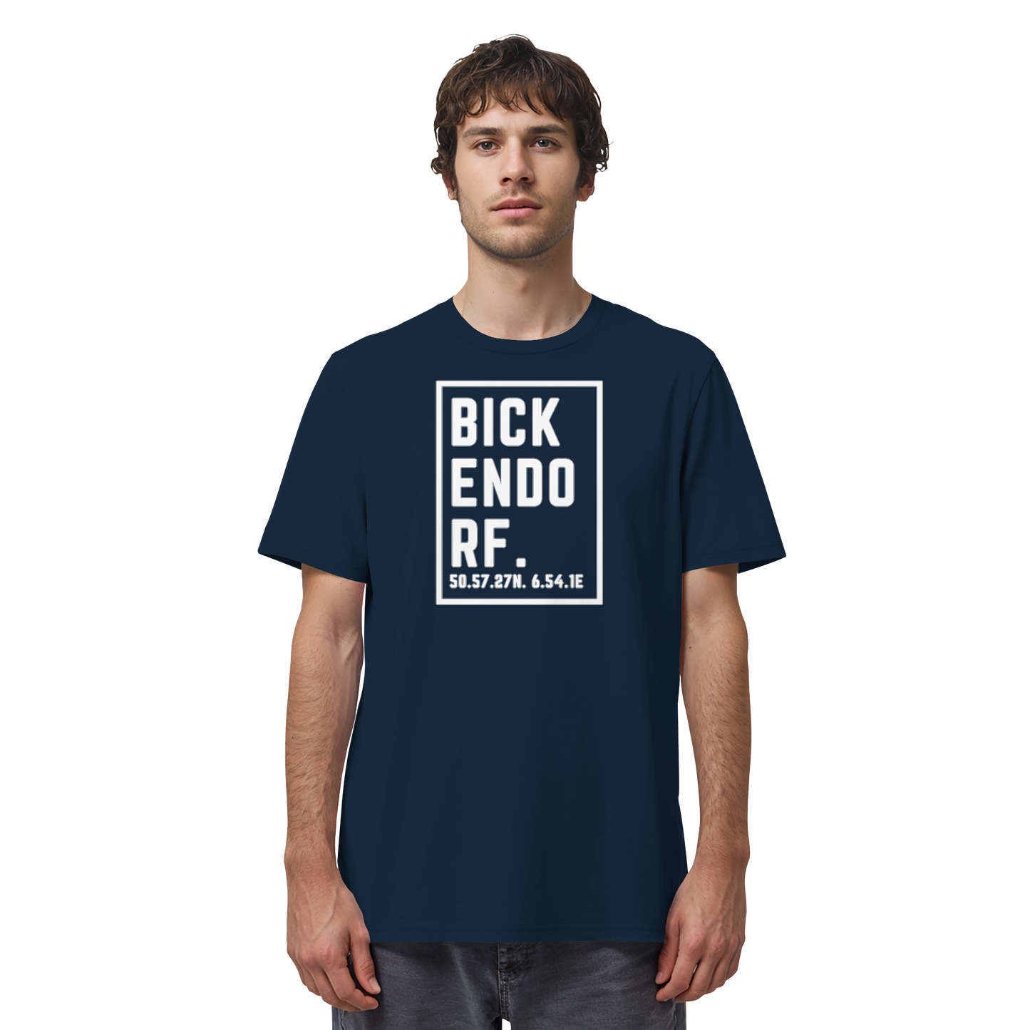 Bickendorf Koordinaten (großer Druck auf der Brust) - Organic Shirt