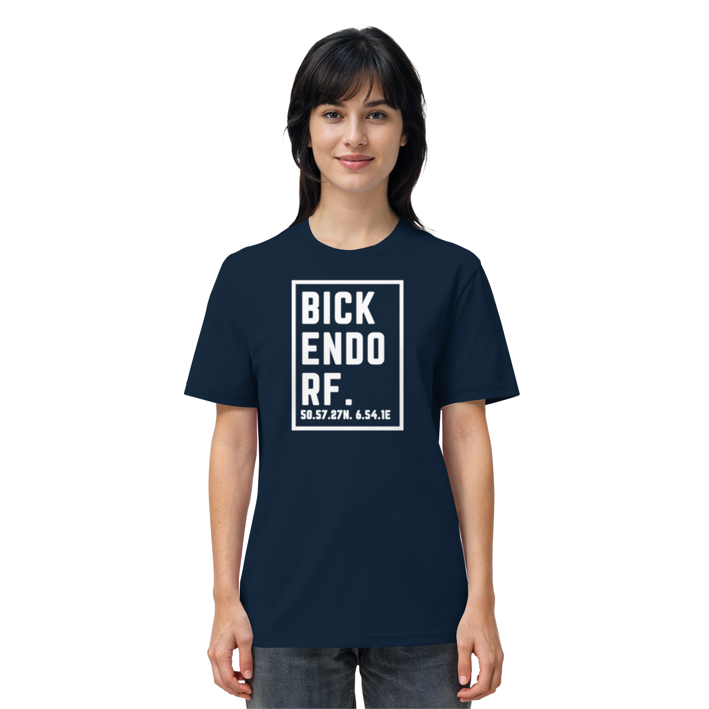 Bickendorf Koordinaten (großer Druck auf der Brust) - Organic Shirt
