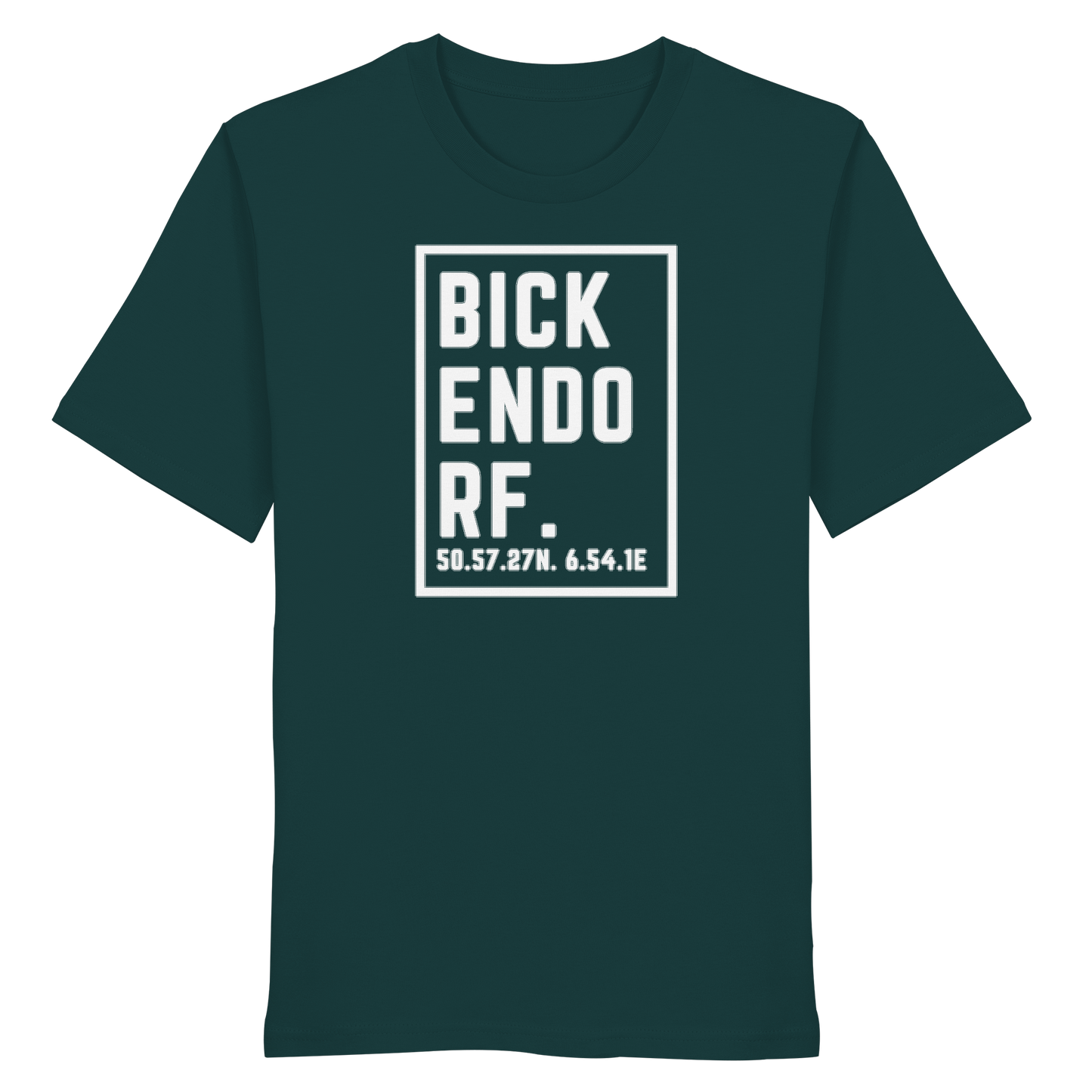 Bickendorf Koordinaten (großer Druck auf der Brust) - Organic Shirt