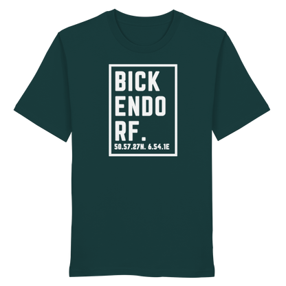 Bickendorf Koordinaten (großer Druck auf der Brust) - Organic Shirt