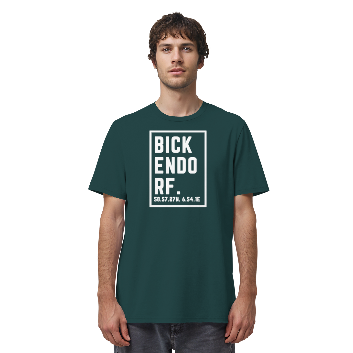 Bickendorf Koordinaten (großer Druck auf der Brust) - Organic Shirt