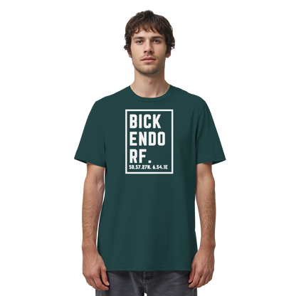 Bickendorf Koordinaten (großer Druck auf der Brust) - Organic Shirt