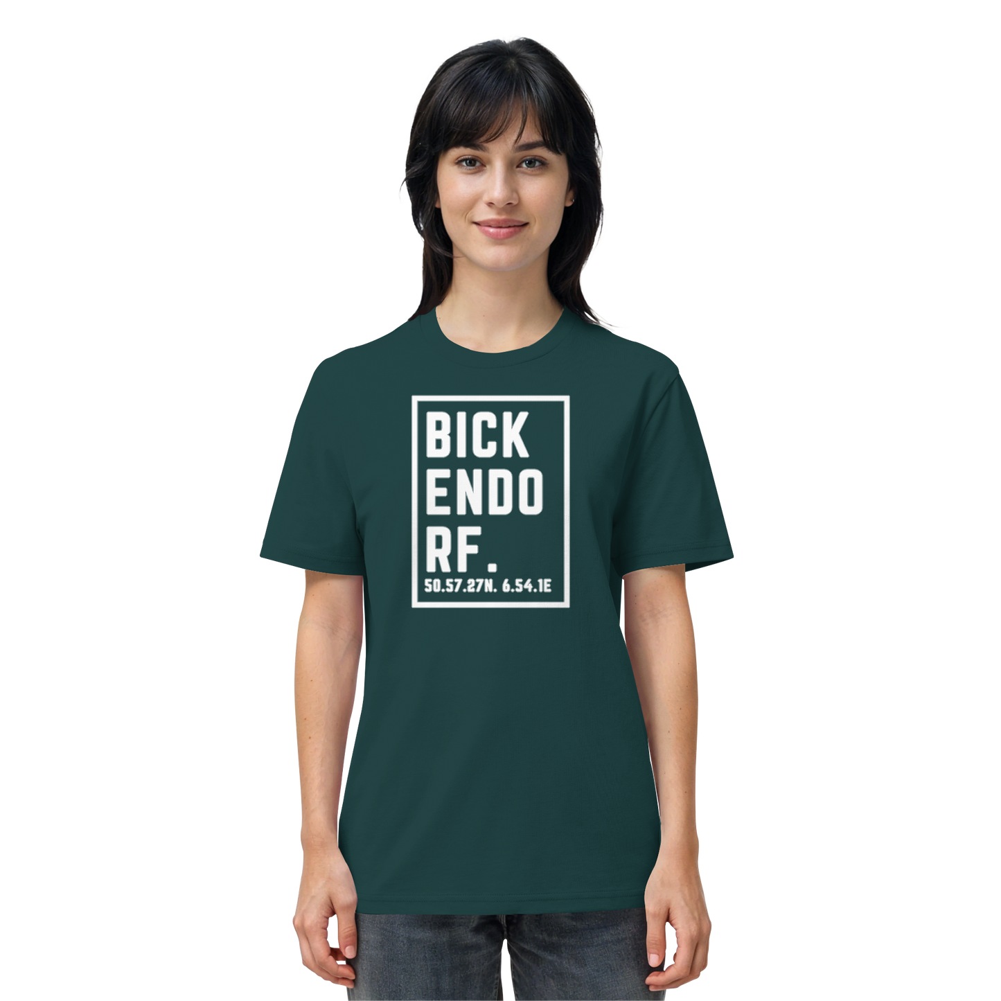 Bickendorf Koordinaten (großer Druck auf der Brust) - Organic Shirt