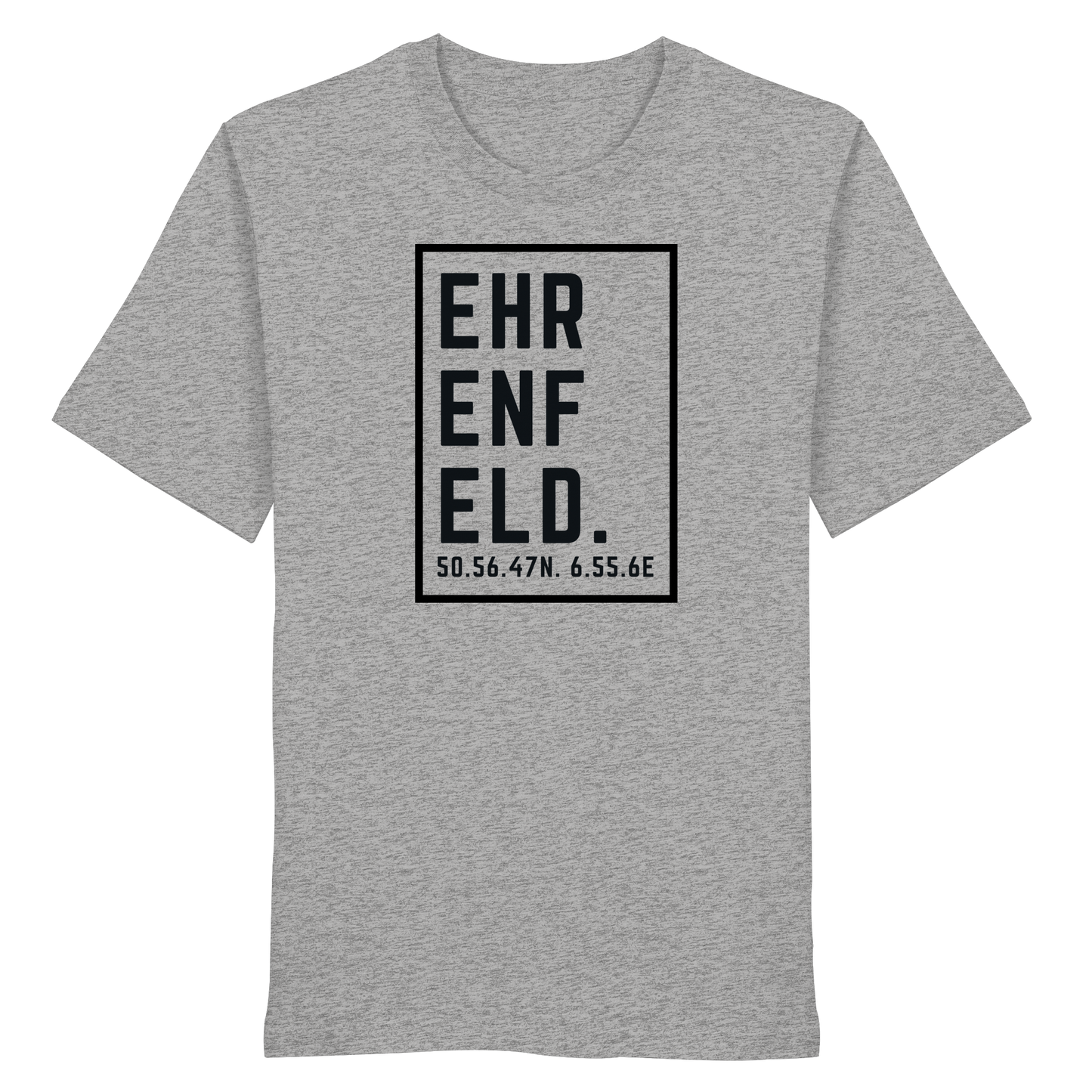 Ehrenfeld Koordinaten (großer Druck auf der Brust) - Organic Shirt