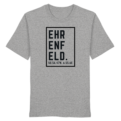 Ehrenfeld Koordinaten (großer Druck auf der Brust) - Organic Shirt