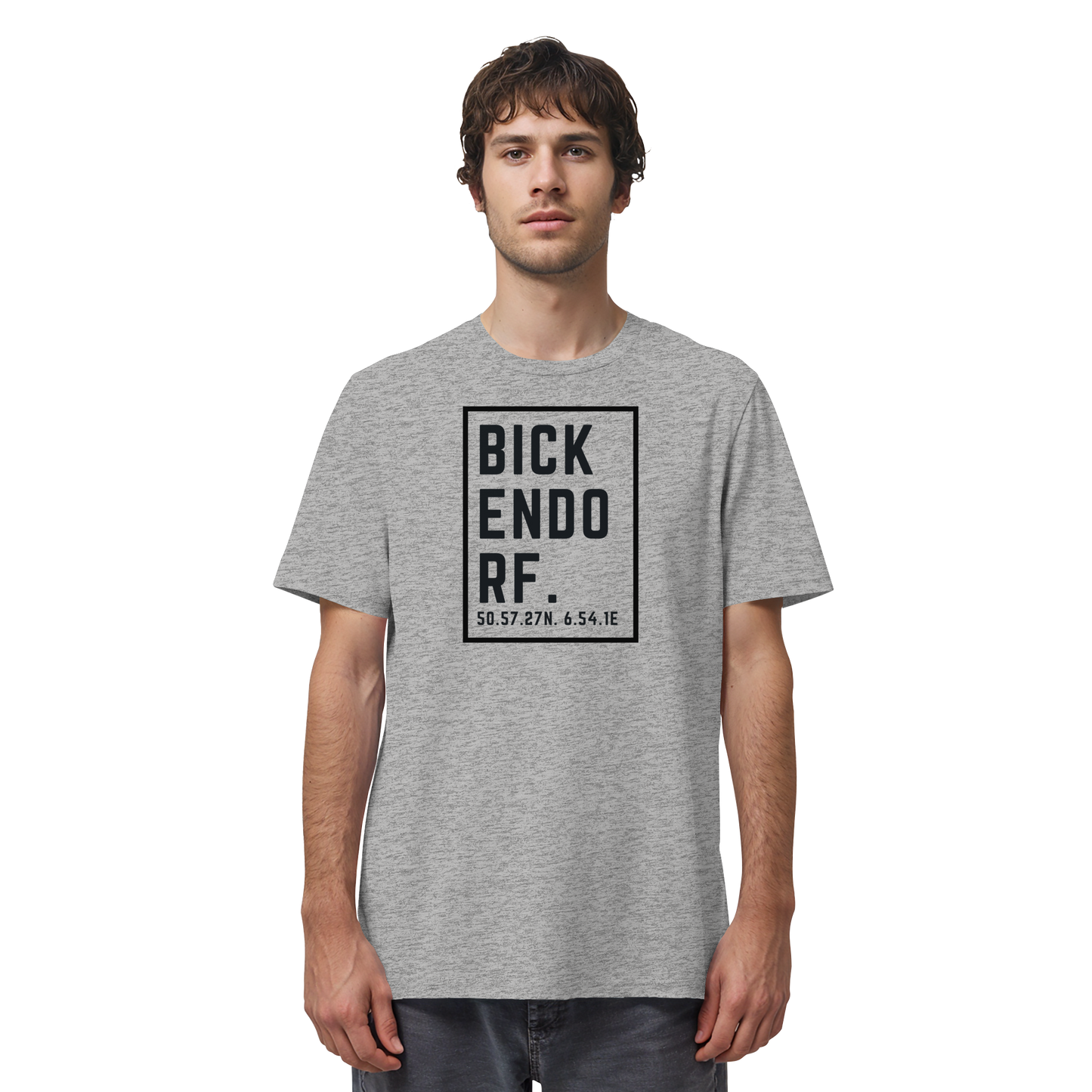 Bickendorf Koordinaten (großer Druck auf der Brust) - Organic Shirt