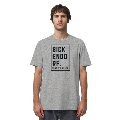 Bickendorf Koordinaten (großer Druck auf der Brust) - Organic Shirt