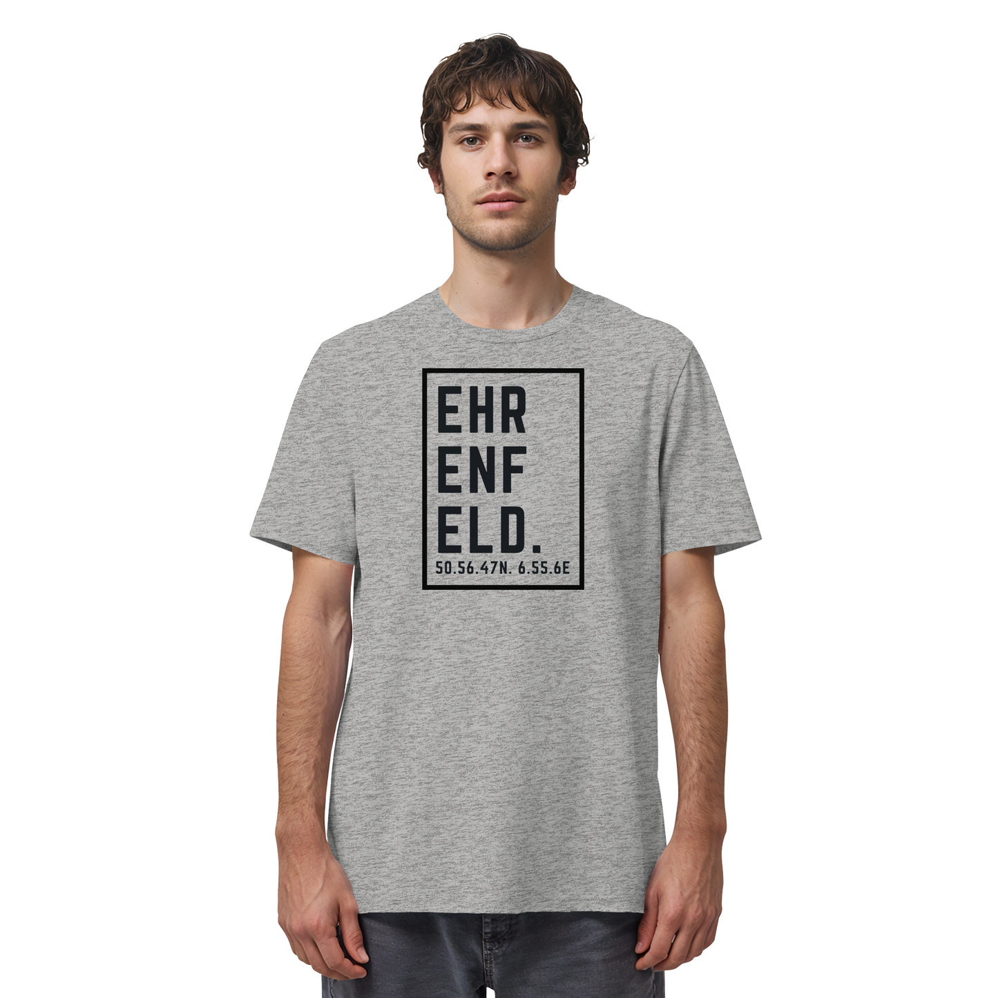 Ehrenfeld Koordinaten (großer Druck auf der Brust) - Organic Shirt