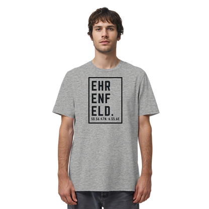 Ehrenfeld Koordinaten (großer Druck auf der Brust) - Organic Shirt