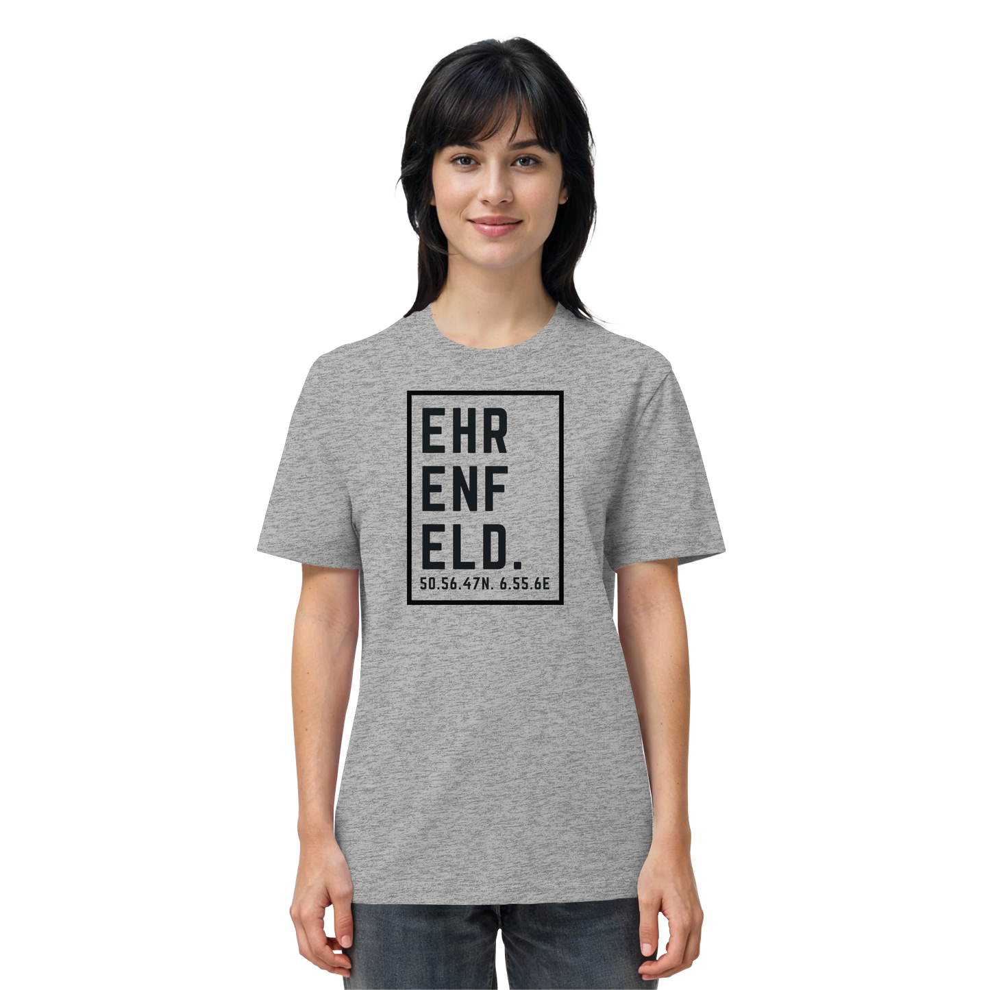 Ehrenfeld Koordinaten (großer Druck auf der Brust) - Organic Shirt