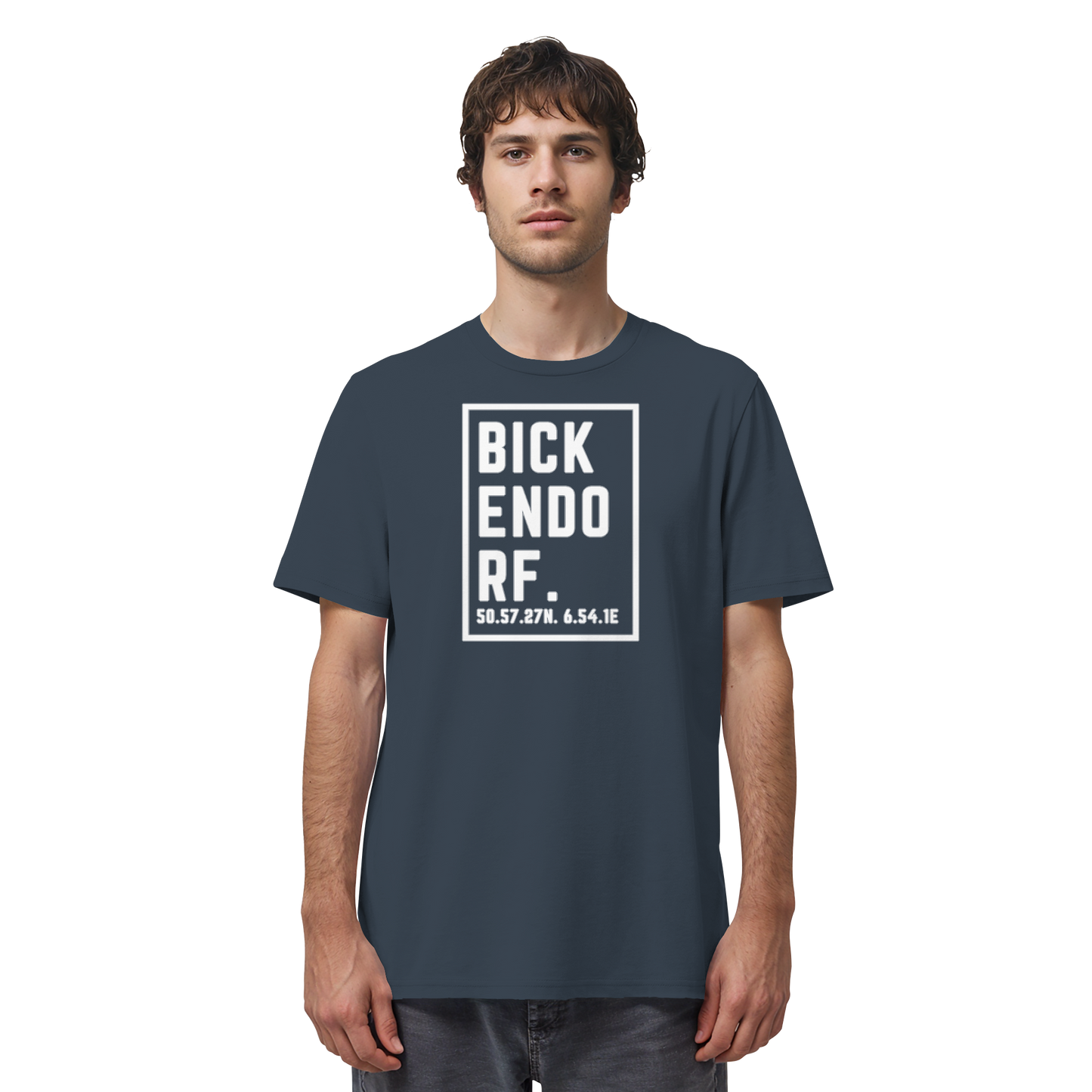 Bickendorf Koordinaten (großer Druck auf der Brust) - Organic Shirt