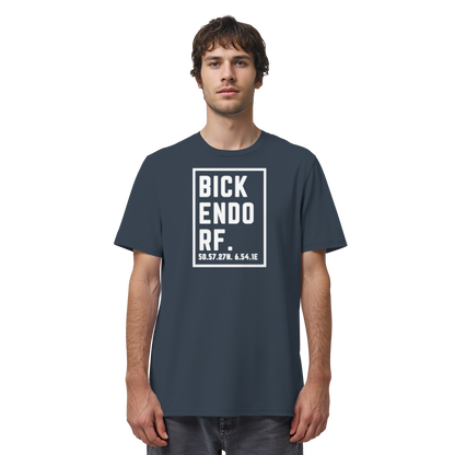 Bickendorf Koordinaten (großer Druck auf der Brust) - Organic Shirt