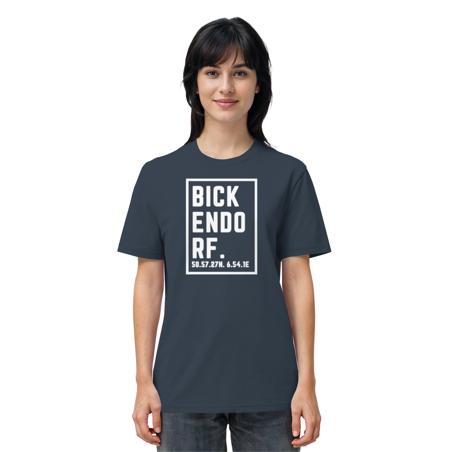 Bickendorf Koordinaten (großer Druck auf der Brust) - Organic Shirt