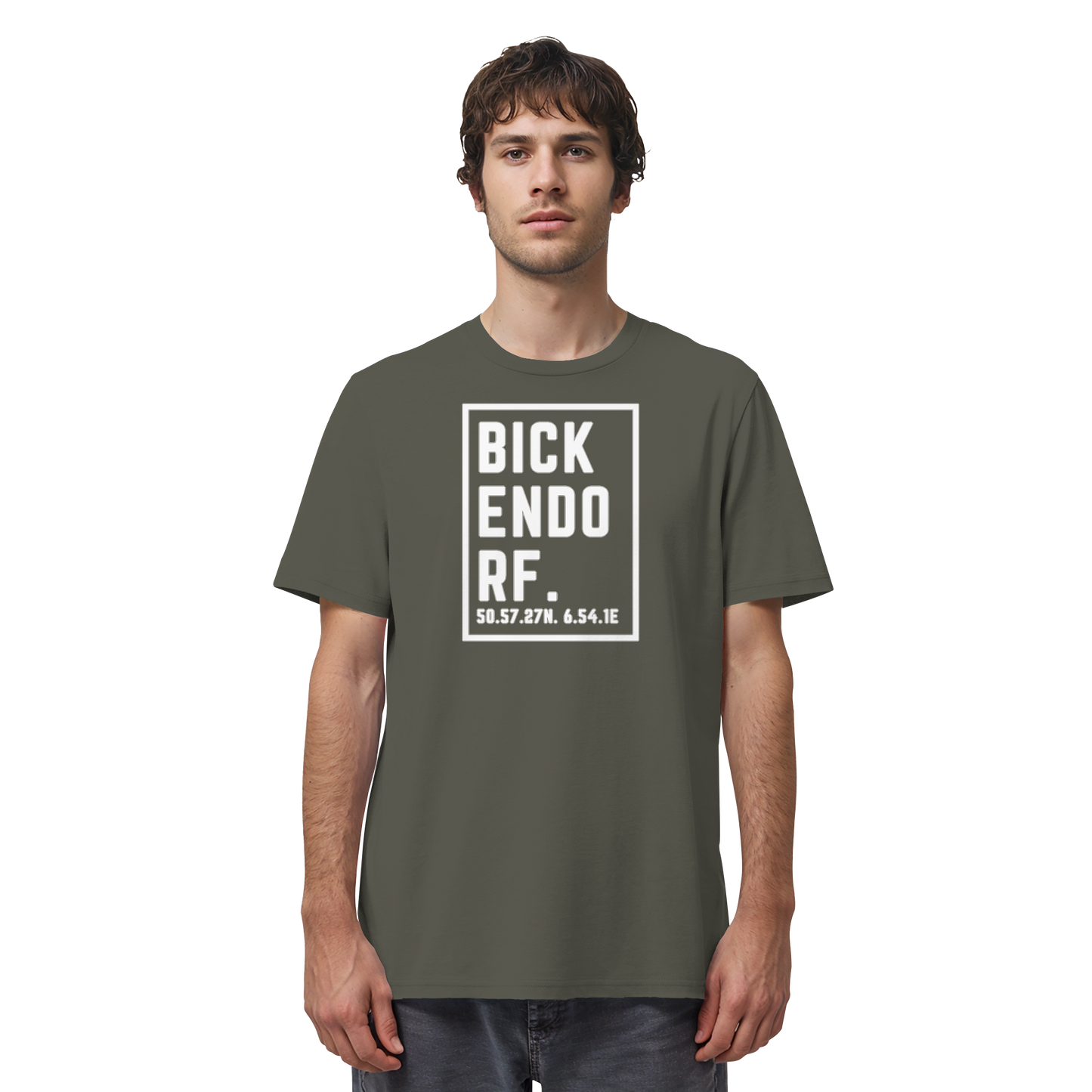 Bickendorf Koordinaten (großer Druck auf der Brust) - Organic Shirt