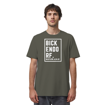 Bickendorf Koordinaten (großer Druck auf der Brust) - Organic Shirt