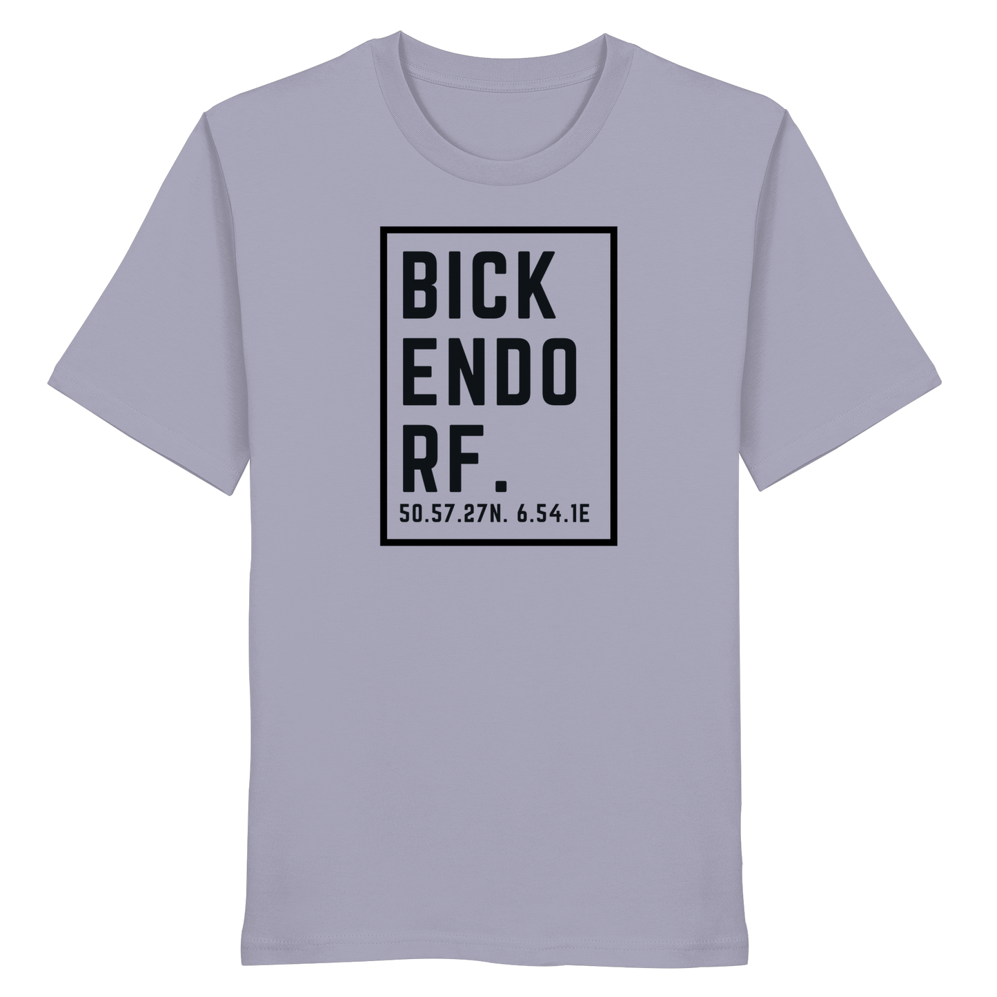 Bickendorf Koordinaten (großer Druck auf der Brust) - Organic Shirt