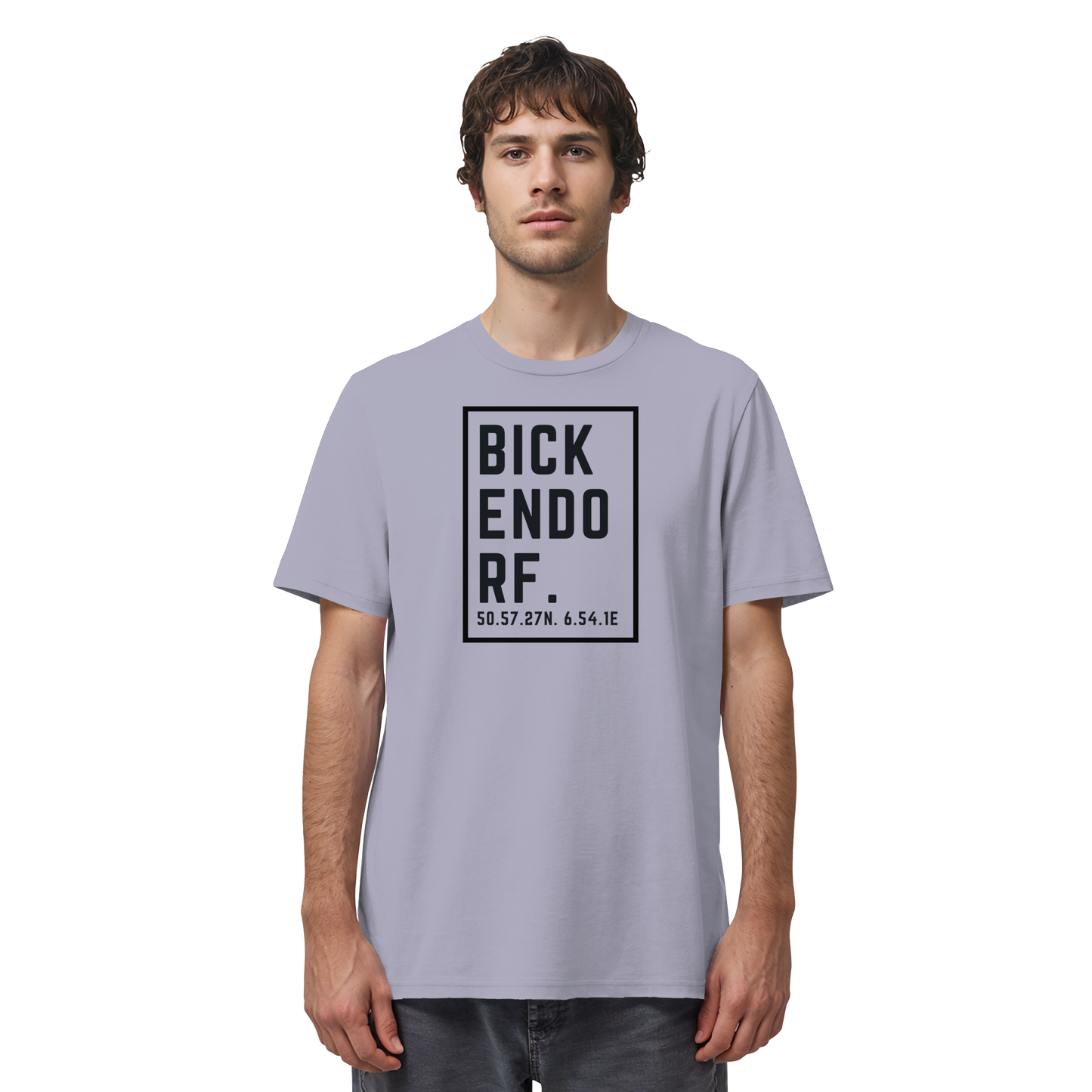 Bickendorf Koordinaten (großer Druck auf der Brust) - Organic Shirt